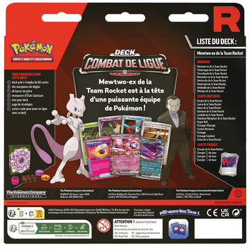 Deck Combat de Ligue Mewtwo EX de la Team Rocket - FR